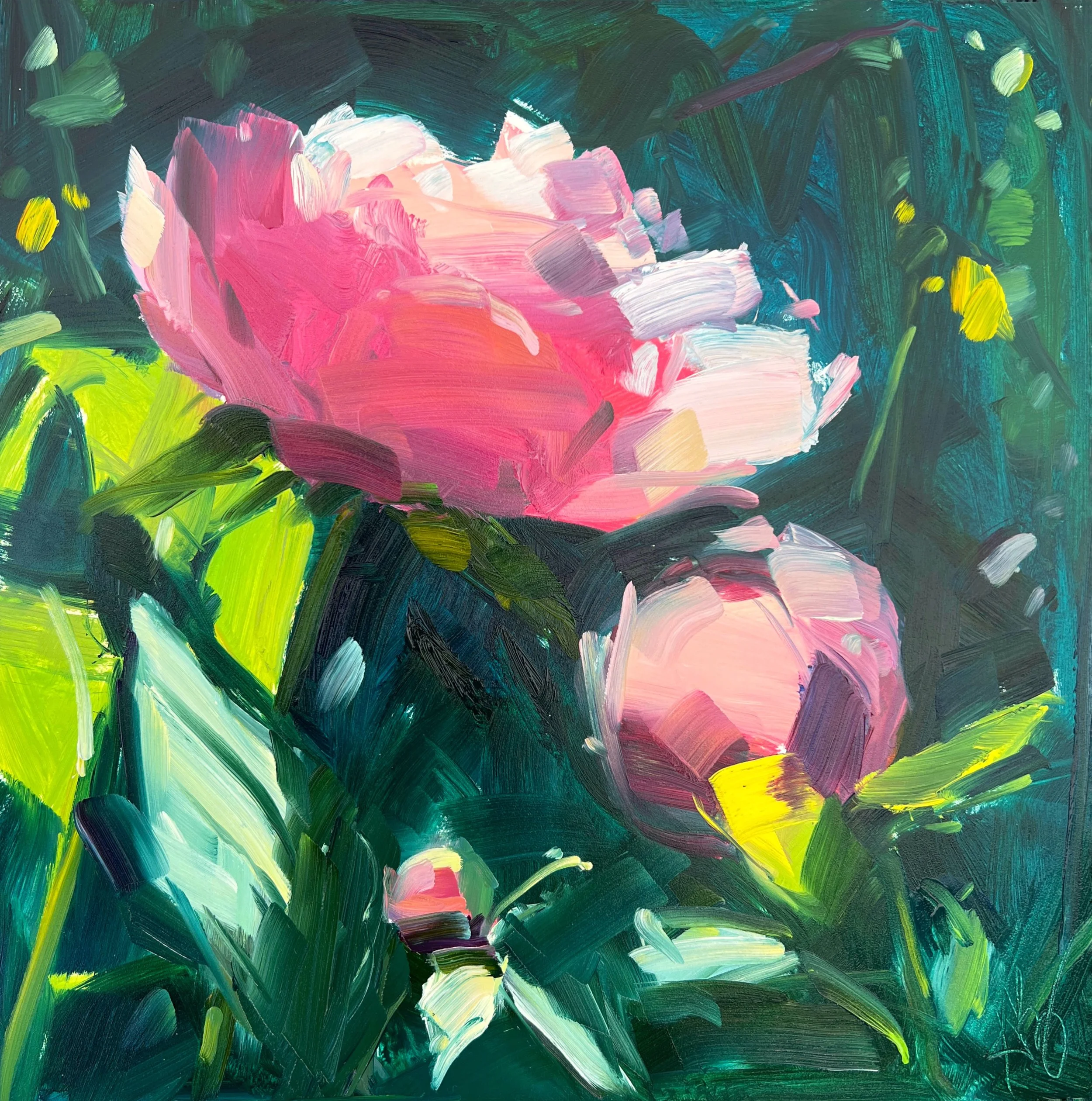 Big Flower Bouquet, 20 x 16 Giclee Print, unframed | amy brnger